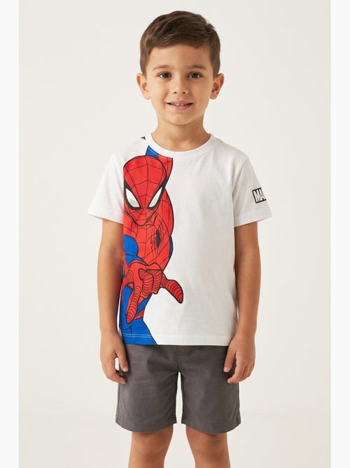 T-shirt spider-man branco menino | licença oficial - Kiabi T-shirt spider-man branco menino | licença oficial - Kiabi
