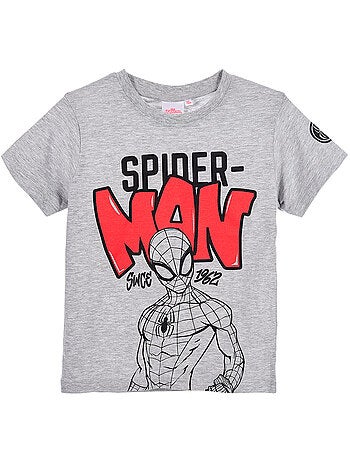 T-shirt spider-man cinzento menino | licença oficial