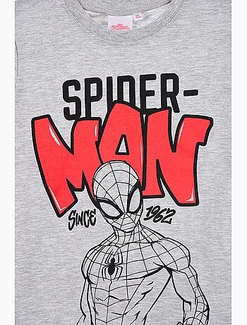 T-shirt spider-man cinzento menino | licença oficial