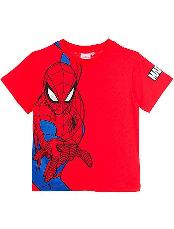 T-shirt spider-man vermelho menino | licença oficial