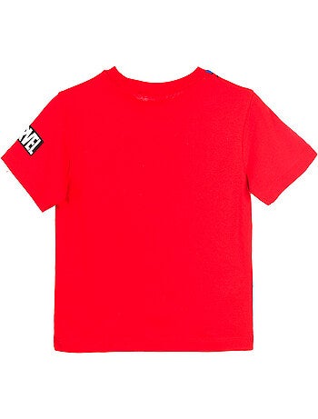 T-shirt spider-man vermelho menino | licença oficial