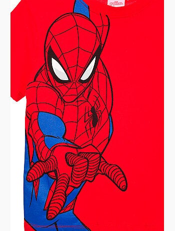 T-shirt spider-man vermelho menino | licença oficial
