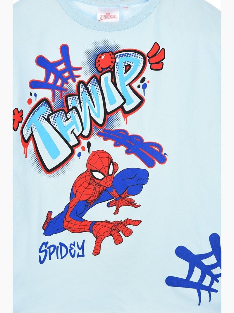 T-shirt spiderman menino | licença oficial Azul - Kiabi