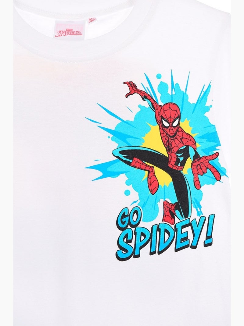 T-shirt spiderman menino | licença oficial Branco - Kiabi