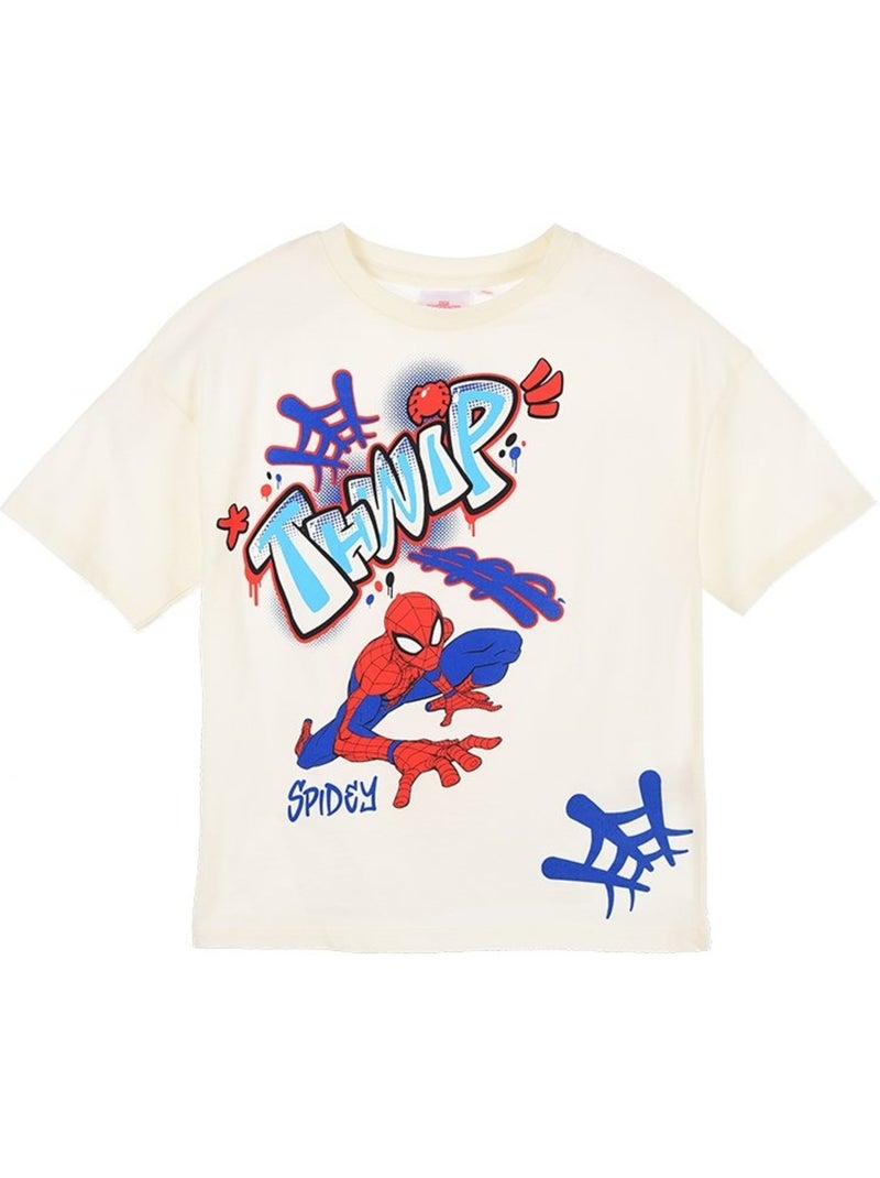 T-shirt spiderman menino | licença oficial Branco - Kiabi