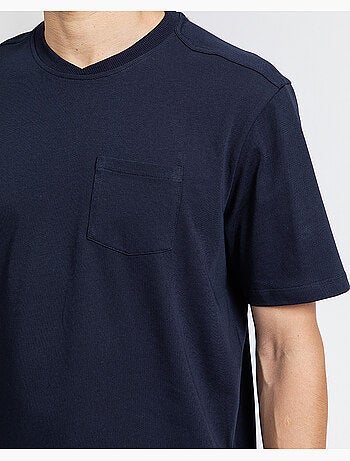 T-shirt spot azul regular
