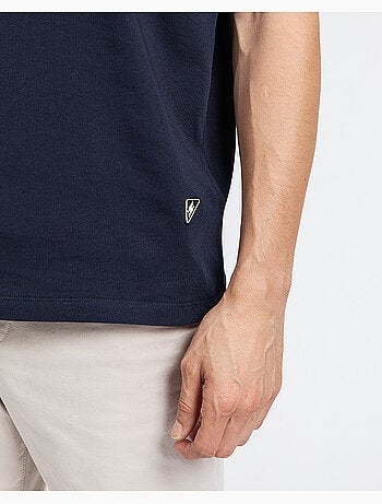T-shirt spot azul regular