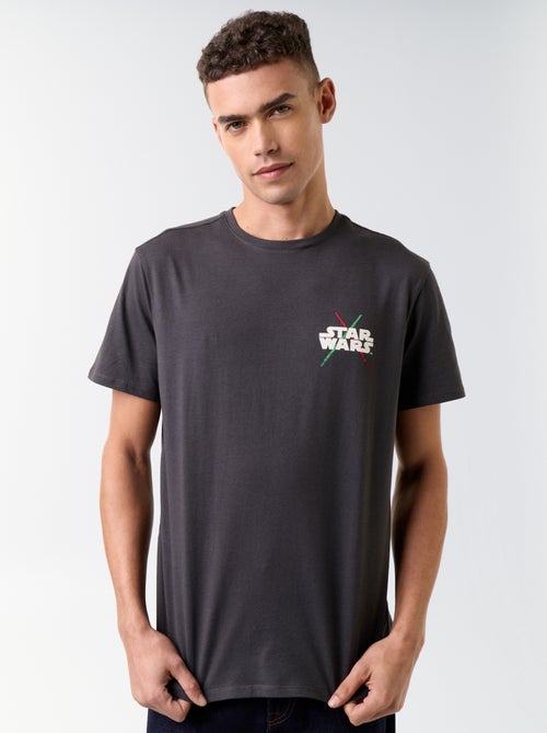 T-shirt 'Star Wars' com estampado frente/verso - Kiabi T-shirt 'Star Wars' com estampado frente/verso - Kiabi
