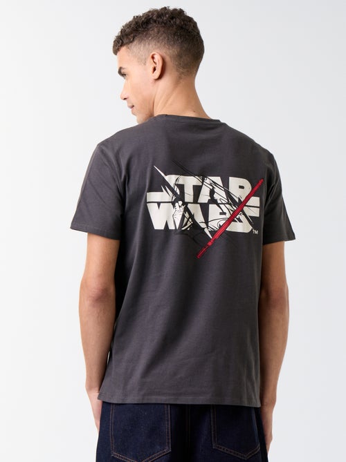 T-shirt 'Star Wars' com estampado frente/verso - Kiabi T-shirt 'Star Wars' com estampado frente/verso - Kiabi