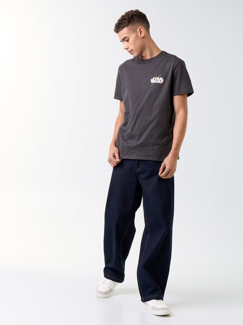T-shirt 'Star Wars' com estampado frente/verso - Kiabi T-shirt 'Star Wars' com estampado frente/verso - Kiabi