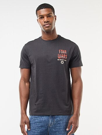 T-shirt 'Star Wars' 'Dark Vader' de manga curta
