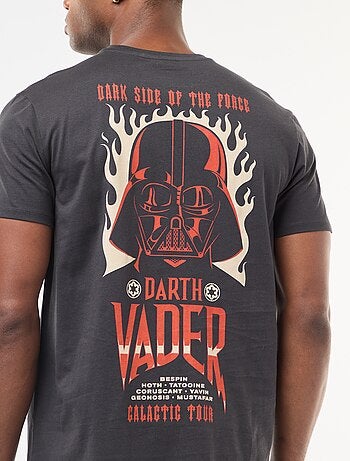 T-shirt 'Star Wars' 'Dark Vader' de manga curta