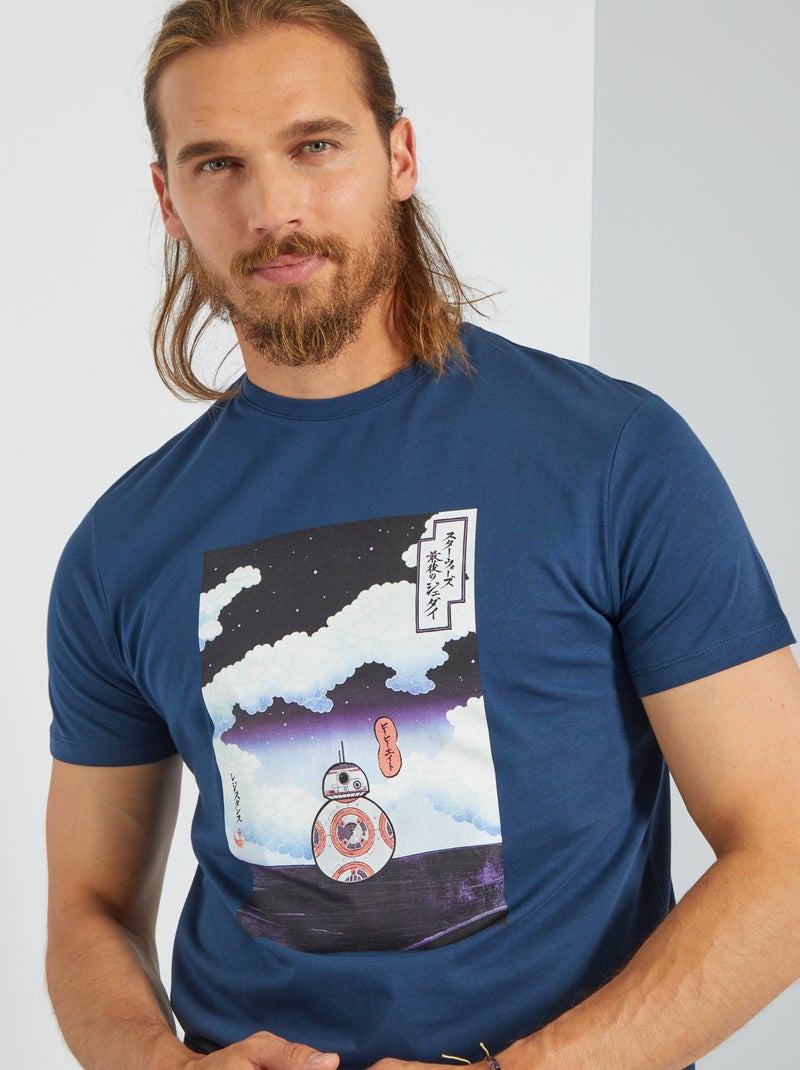 T-shirt 'Star Wars' em algodão AZUL - Kiabi