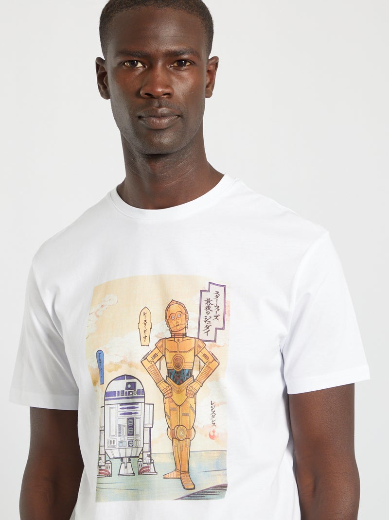 T-shirt 'Star Wars' em algodão BRANCO - Kiabi
