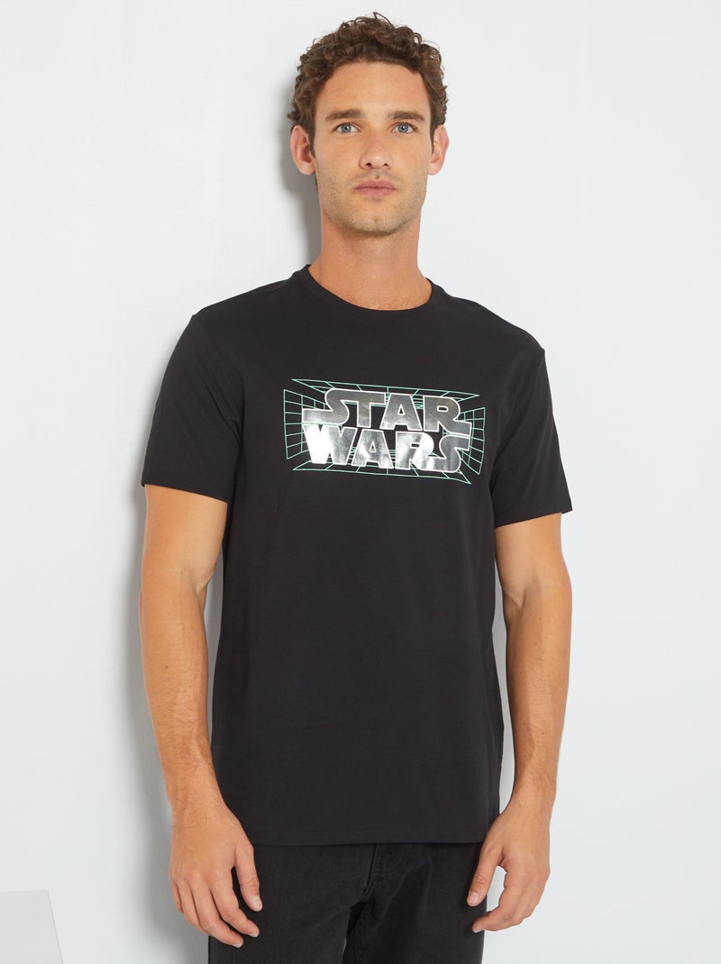 T-shirt 'Star Wars' em jersey PRETO - Kiabi