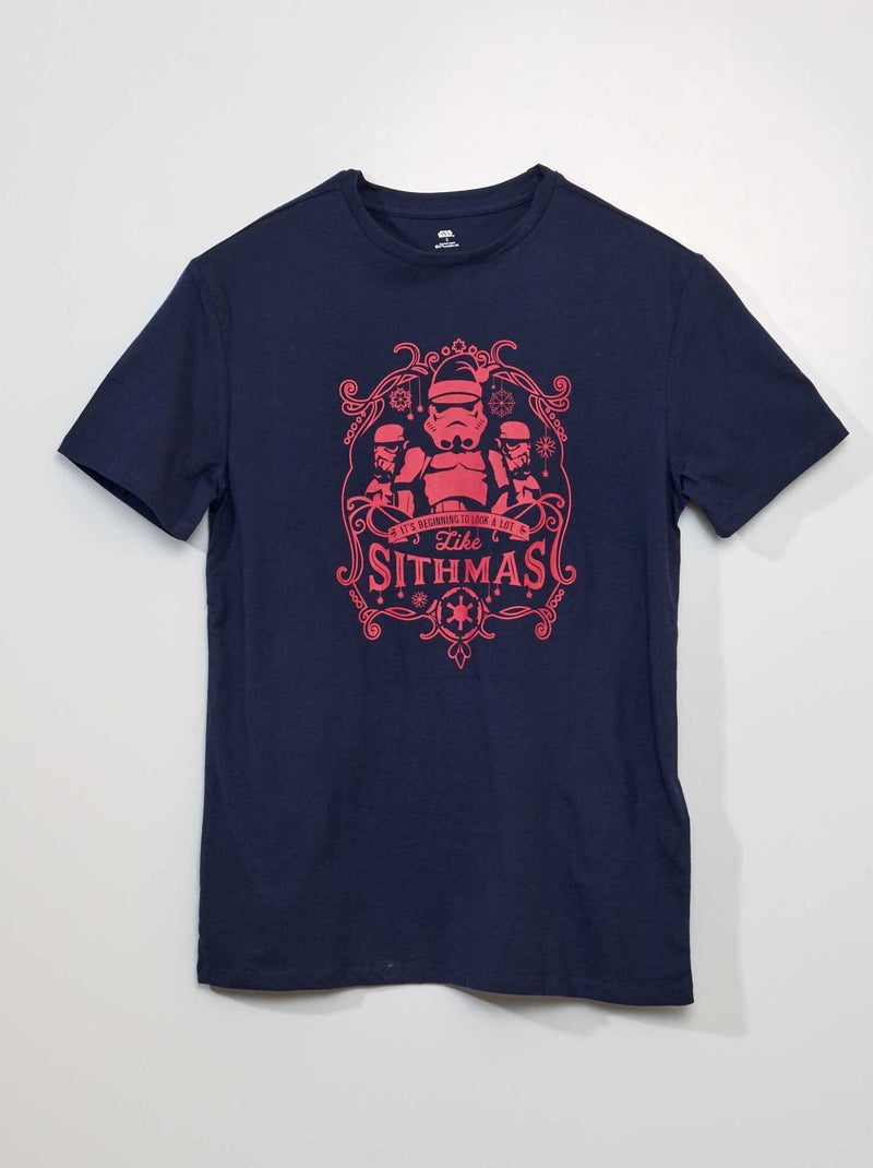 T-shirt 'Star Wars' 'Natal' AZUL - Kiabi