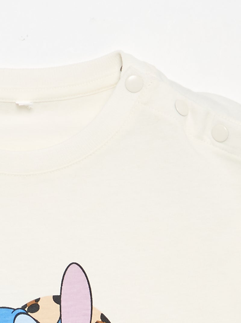 T-shirt 'Stitch' - coleção fácil de vestir Branco - Kiabi