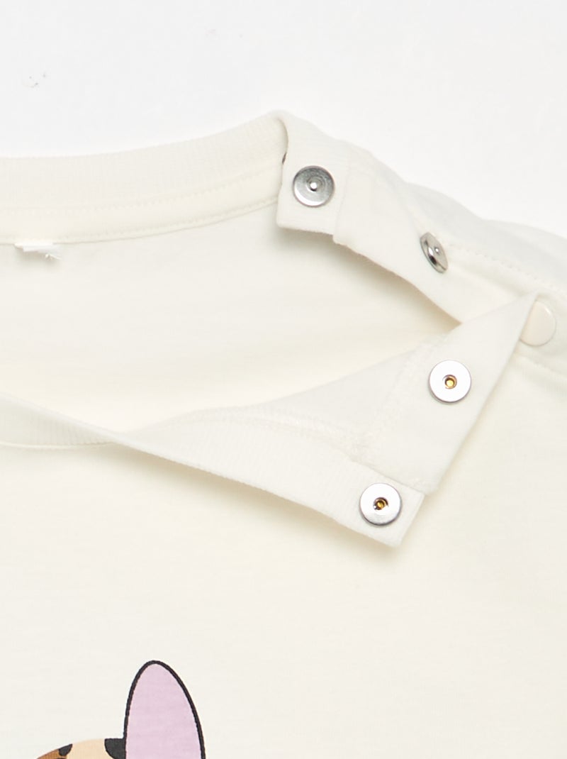 T-shirt 'Stitch' - coleção fácil de vestir Branco - Kiabi
