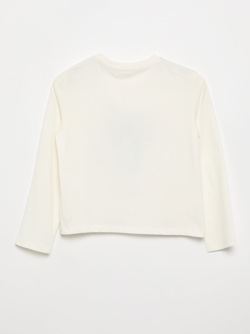 T-shirt 'Stitch' - coleção fácil de vestir Branco - Kiabi