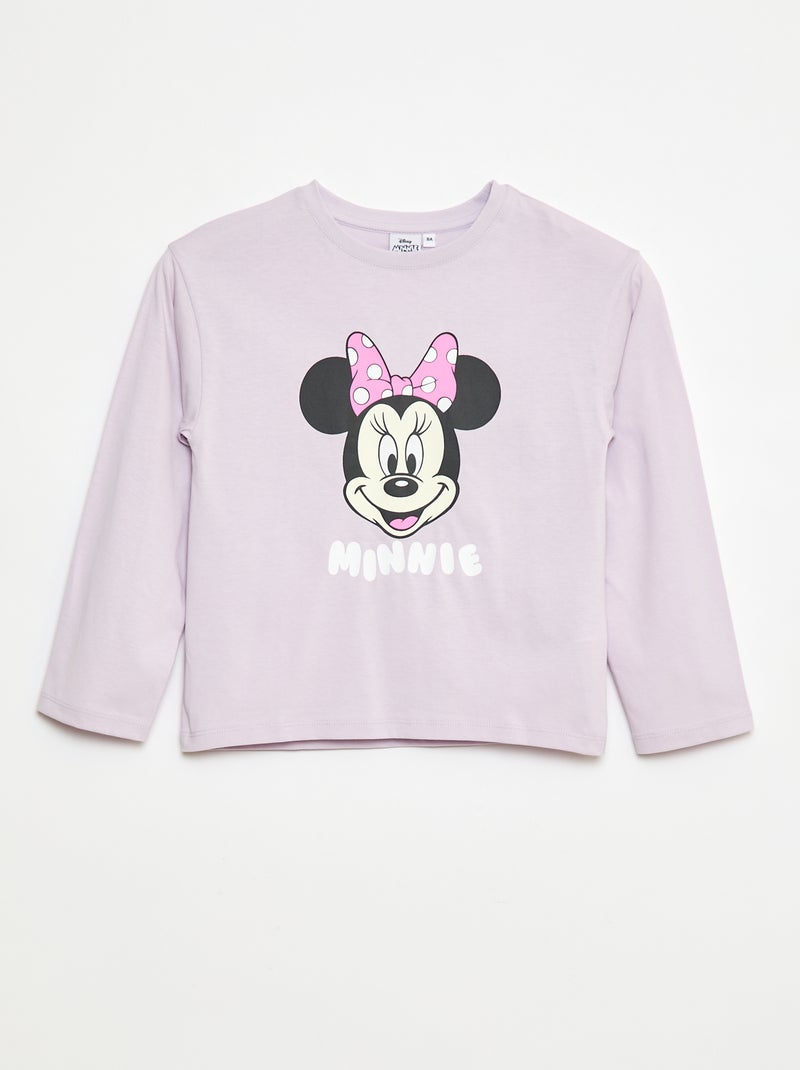 T-shirt 'Stitch' 'Angel' 'Disney' de mangas compridas Violeta - Kiabi