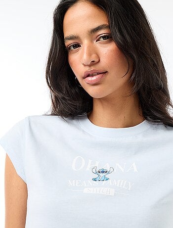 T-shirt 'Stitch' cropped