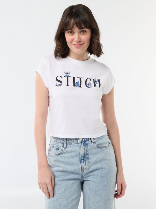 T-shirt 'Stitch' cropped - Kiabi