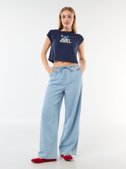 T-shirt 'Stitch' cropped 'Disney' - Kiabi