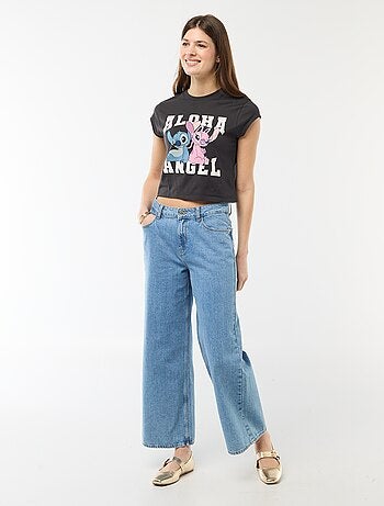 T-shirt 'Stitch' cropped