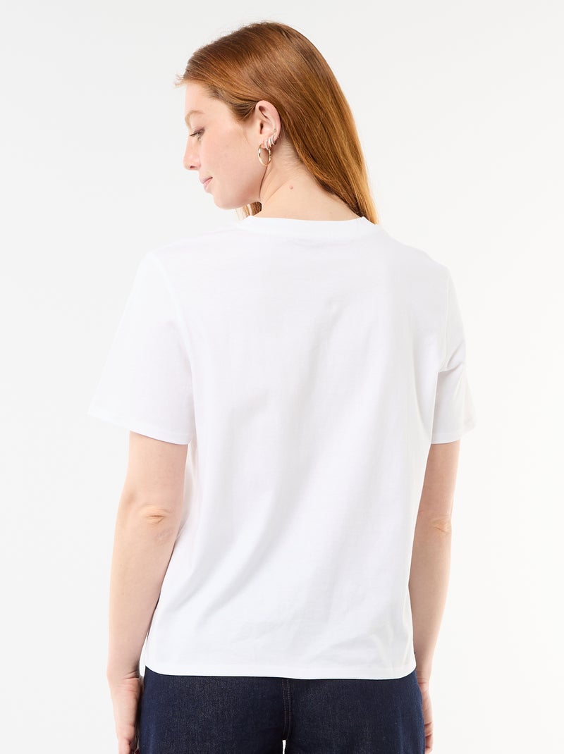 T-shirt 'Stitch' 'Disney' Branco - Kiabi