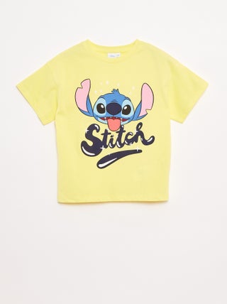 T-shirt 'Stitch' 'Disney' de manga curta