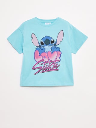 T-shirt 'Stitch' 'Disney' de manga curta
