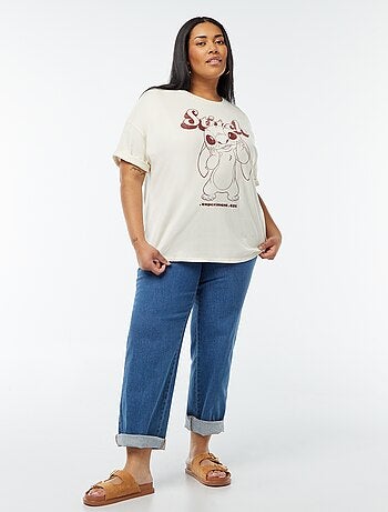 T-shirt 'Stitch' 'Disney' de manga curta