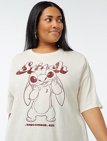 T-shirt 'Stitch' 'Disney' de manga curta