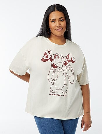 T-shirt 'Stitch' 'Disney' de manga curta