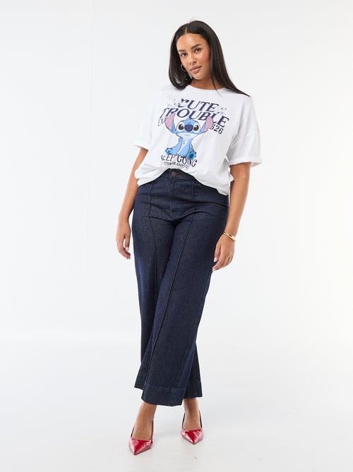 T-shirt 'Stitch' 'Disney' de manga curta - Kiabi
