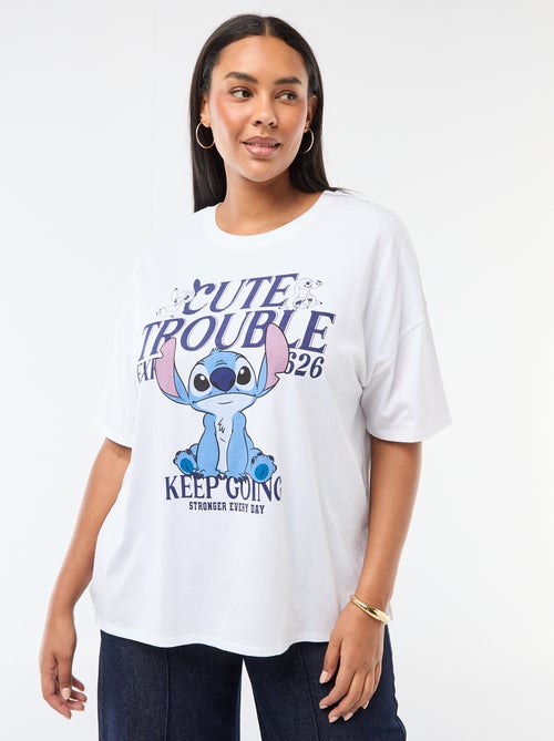 T-shirt 'Stitch' 'Disney' de manga curta - Kiabi