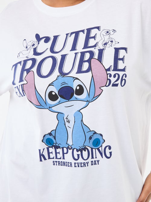 T-shirt 'Stitch' 'Disney' de manga curta - Kiabi
