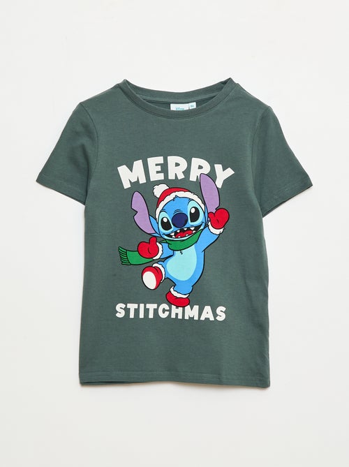 T-shirt 'Stitch' 'Disney' de mangas curtas 'Natal' - Kiabi