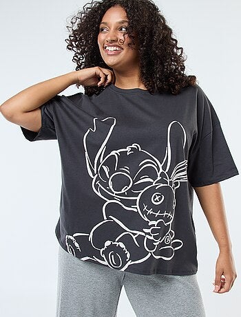 T-shirt 'Stitch' 'Disney' de mangas curtas