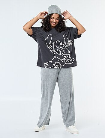T-shirt 'Stitch' 'Disney' de mangas curtas