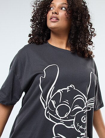T-shirt 'Stitch' 'Disney' de mangas curtas