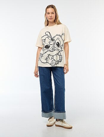 T-shirt 'Stitch' 'Disney' manga curta