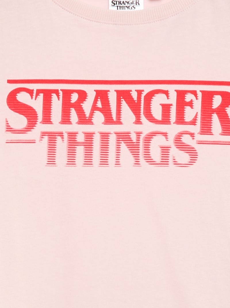 T-shirt 'Stranger Things' Rosa - Kiabi