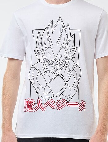 T-shirt 'Sun city' 'Dragon ball z' em algodão