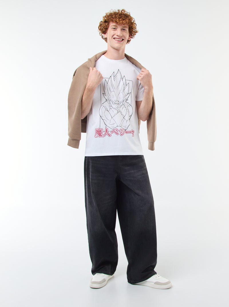 T-shirt 'Sun city' 'Dragon ball z' em algodão Branco - Kiabi