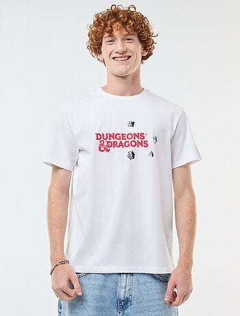 T-shirt 'Sun city' 'Dungeons & dragons' em algodão