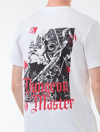 T-shirt 'Sun city' 'Dungeons & dragons' em algodão