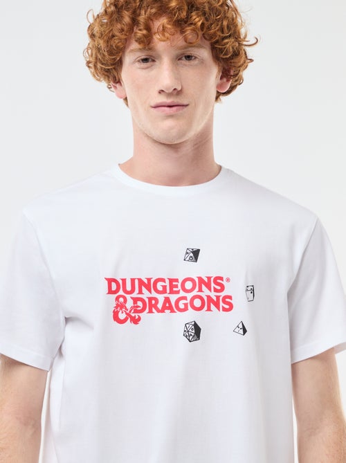 T-shirt 'Sun city' 'Dungeons & dragons' em algodão - Kiabi