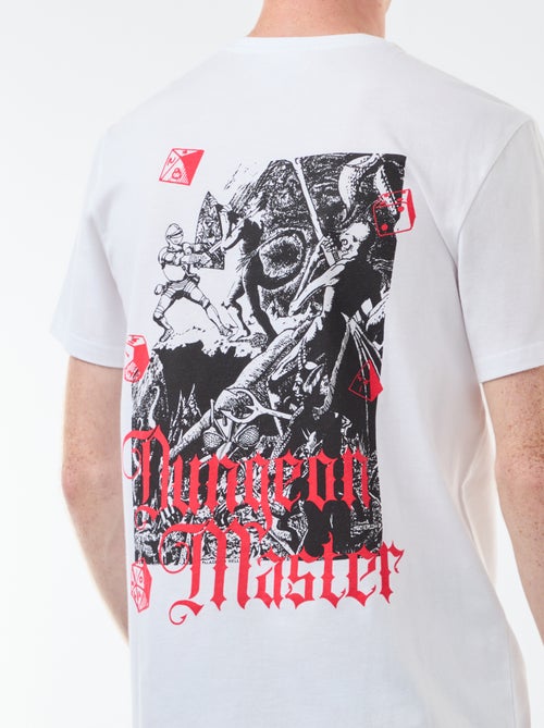 T-shirt 'Sun city' 'Dungeons & dragons' em algodão - Kiabi