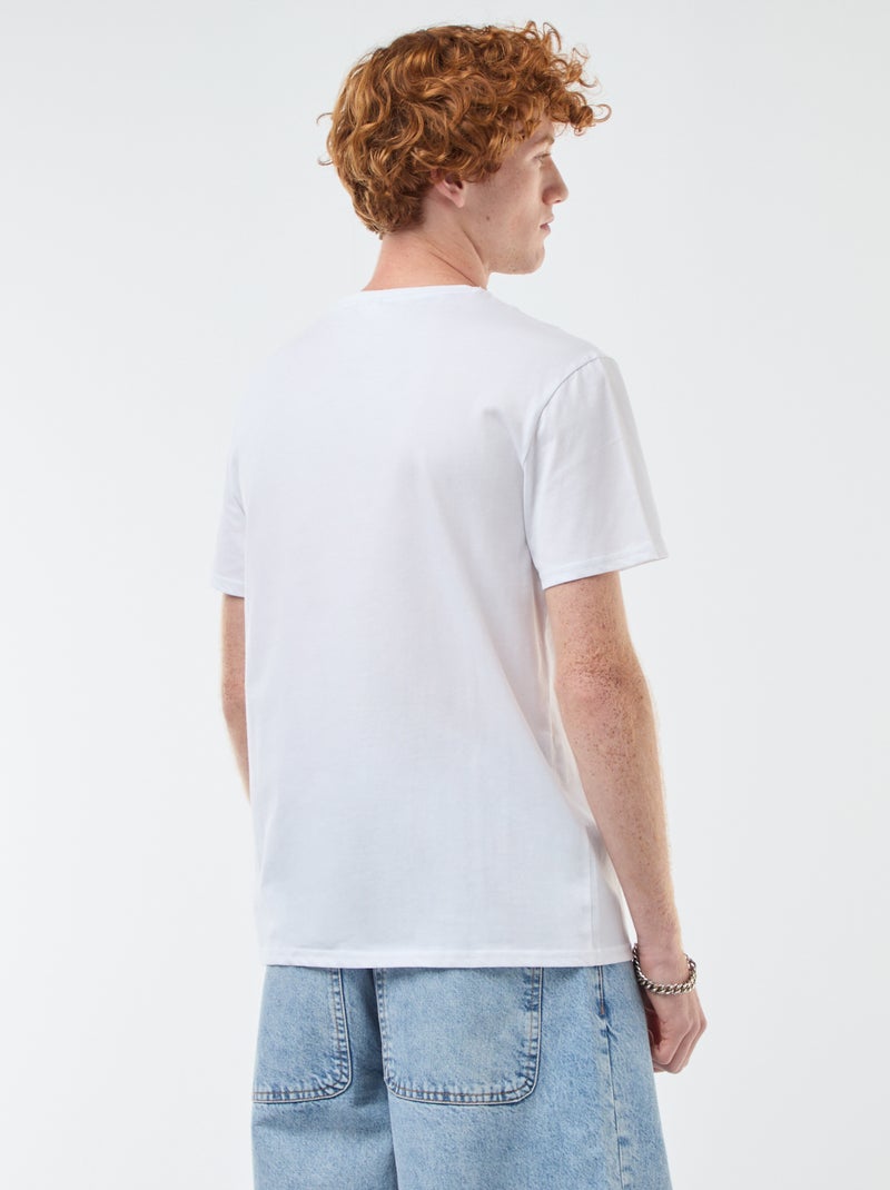 T-shirt 'Sun city' 'Iron maiden' em algodão Branco - Kiabi